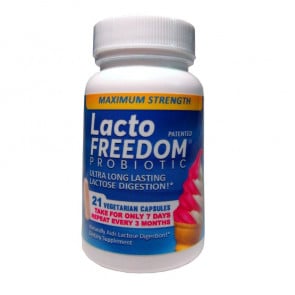 Lacto-Freedom Maximum Strength Lactose Intolerance Relief 21 Capsules