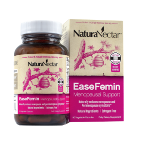 NaturaNectar EaseFemin Menopausal Support 30 Clear Vegetable Capsules