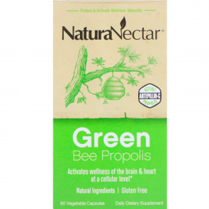 NaturaNectar Green Bee Propolis 60 Vegetarian Capsules