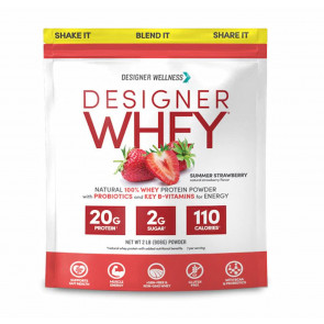 Designer whey प्रोटीन प्राकृतिक सुस्वादु स्ट्रॉबेरी 2 पाउंड