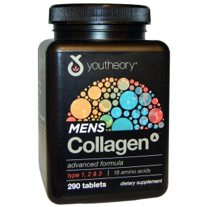 Youtheory, Mens Collagen Advanced Formula, 290 Tablets