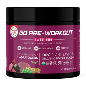 GO Pre-Workout Blend Wholefood Sustained Energy Sweet Beet 13.75 oz | Sale at NetNutri