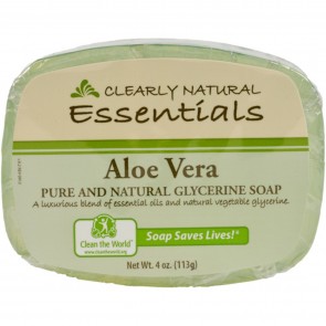 Clearly Natural Essentials Glycerin Bar Soap Aloe Vera 4 oz