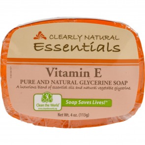 Clearly Natural Essentials Glycerin Bar Soap Vitamin E 4 oz