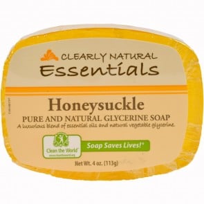 Clearly Natural Essentials Glycerin Bar Soap Honeysuckle 4 oz