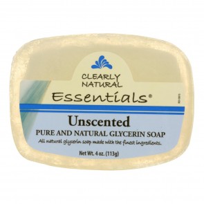 Clearly Natural Glycerine Bar Soap Unscented 4 oz