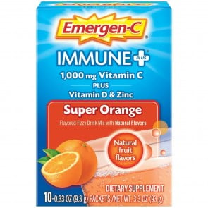 Emergen-C Immune Plus Packets, Super Orange - 10 count