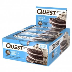 Quest Nutrition Quest Bar Protein Bar Cookies & Cream (12 Bars)