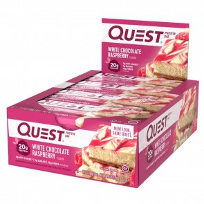 Quest Nutrition Quest Bar Protein Bar White Chocolate Raspberry (12 Bars)