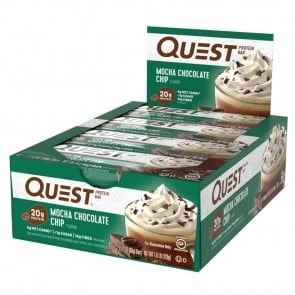 Quest Nutrition Quest Bar Protein Bar Mocha Chocolate Chip (12 Bars)