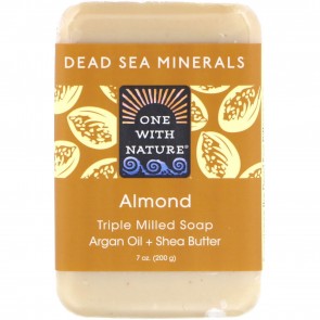 One With Nature Dead Sea Mineral Bar Soap Almond 7 oz