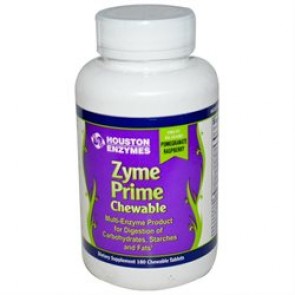 Houston Enzymes, Zyme Prime, Multi-Enzyme, Pomegranate Raspberry, 180 Chewable Tablets