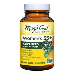 MegaFood Women's 55+ Advanced Multivitamin 120 Tablets