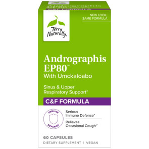 Terry Naturally Andrographis EP80 with Umckaloabo C&F Formula 60 Capsules