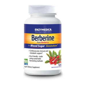 ब्लड शुगर मेटाबॉलिज्म के लिए बरबेरी से enzymedica बर्बेरिन 120 कैप्सूल