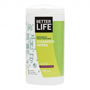 Better Life Cleaning Wipes Clary Sage Citrus 70 Wipes