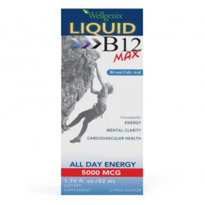 Wellgenix Liquid B12 Max 5000MCG 1.75 fl oz