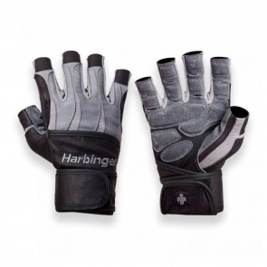 BioForm WristWrap Gloves Black/Gray by Harbinger