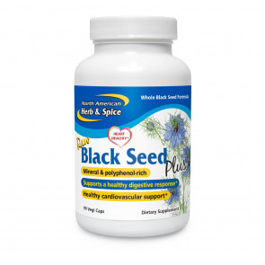 Raw Black Seed Plus 90 Vegetable Capsules by North American Herb and Spice