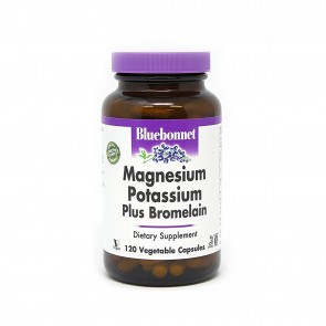 Bluebonnet Magnesium Potassium Plus Bromelain 120 Capsules