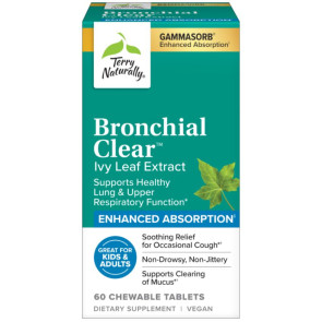 Terry Naturally Bronchial Clear Ivy Leaf Extract 60 Chewable Tablets