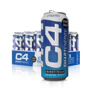 Cellucor C4 Smart Energy Blue Razz 16 oz (12 Cans)