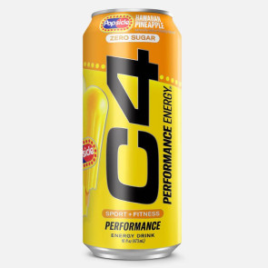 Cellucor Performance Energy C4 Zero Sugar Popsicle Hawaiian Pineapple 16 fl oz (12 Pack)