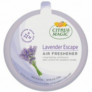 Citrus Magic Odor Absorbing Solid Air Freshener with Tray Lavender Escape 6 Pieces
