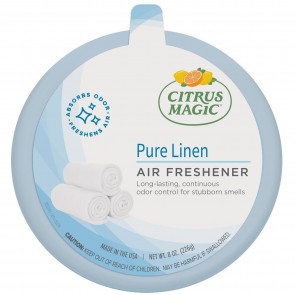 Citrus Magic Odor Absorbing Solid Air Fresheners with Shelf Tray Linen 6 Pieces