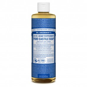 Dr. Bronner's Castile Liquid Soap Peppermint 16 oz