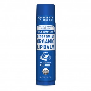 Dr. Bronner's Organic Lip Balm Peppermint 0.15 oz