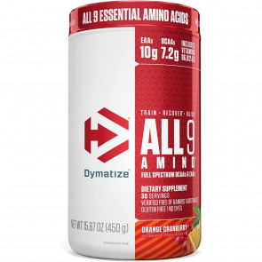 Dymatize Nutrition All 9 Amino 15.87 OZ 450g Orange Cranberry