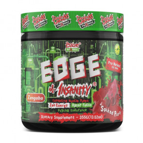 Psycho Pharma Edge of Insanity Pre Workout with Zengaba Spiked Punch 25 Servings
