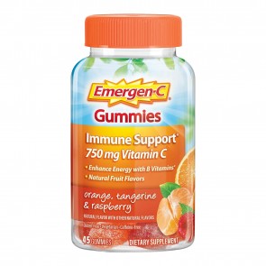 Emergen-C 750mg Vitamin C Orange, Tangerine & Raspberry 45 Gummies
