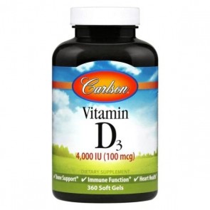 Carlson Vitamin D3 4,000 IU 360 Softgels