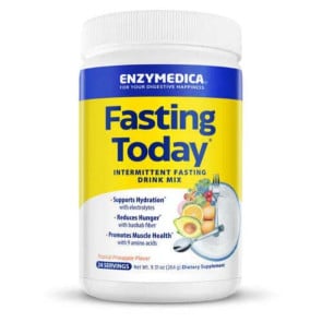 Enzymedica Fasting Today Intermittent Fasting Drink Mix Tropical Pineapple Flavor 24 Servings