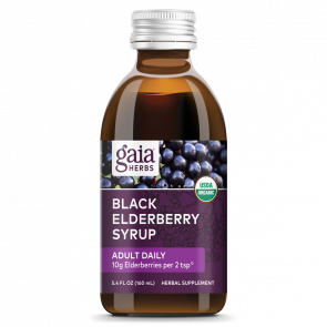 Gaia Herbs Black Elderberry Syrup Daily Strength 5.4 oz