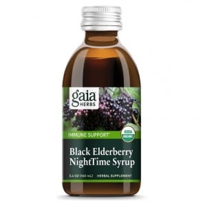 Gaia Herbs Black Elderberry Nighttime Syrup  5.4 oz