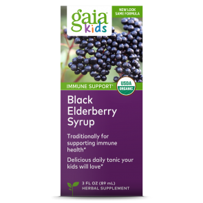 Gaia Herbs GaiaKids Black Elderberry Syrup - Kids Strength 3 oz