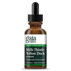 Gaia Herbs Milk Thistle Yellow Dock Supreme 1 fl oz