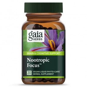 Gaia Herbs Nootropic Focus 20 Capsules