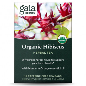 Gaia Herbs Organic Hibiscus Tea 16 Bags