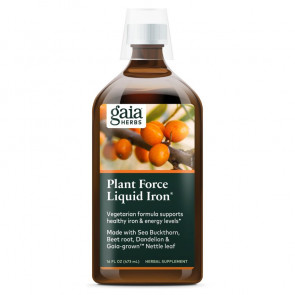 Gaia Herbs Plant Force Liquid Iron 16 fl oz