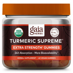 Gaia Herbs Turmeric Supreme Extra Strength 60 Gummies