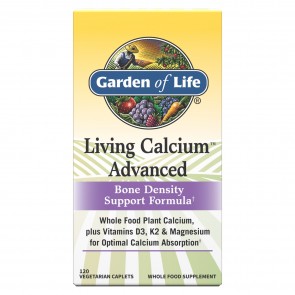 Garden of Life Living Calcium Advanced Bone Density Formula 120 Vegetarian Caplets