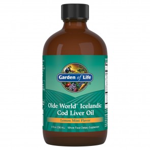 Garden of Life Olde World Icelandic Cod Liver Oil Lemon Mint 8 oz
