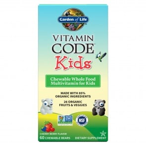 Garden of Life Vitamin Code Kids Cherry Berry Flavor 60 Chewable Bears
