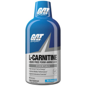 GAT Essentials L-carnitina líquida 1500 frambuesa azul 16 oz