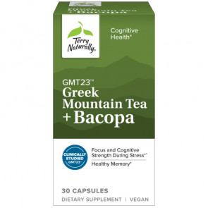 Terry Naturally Greek Mountain Tea + Bacopa 30 Capsules