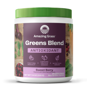 Amazing Grass Green SuperFood Antixodiant Sweet Berry 7.4 oz (210 Grams)